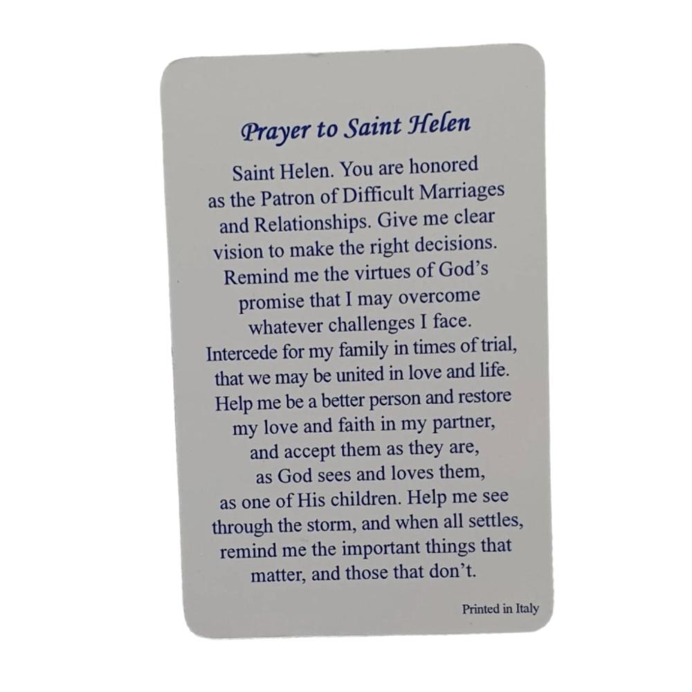 Saint Helen Relic Prayer Card