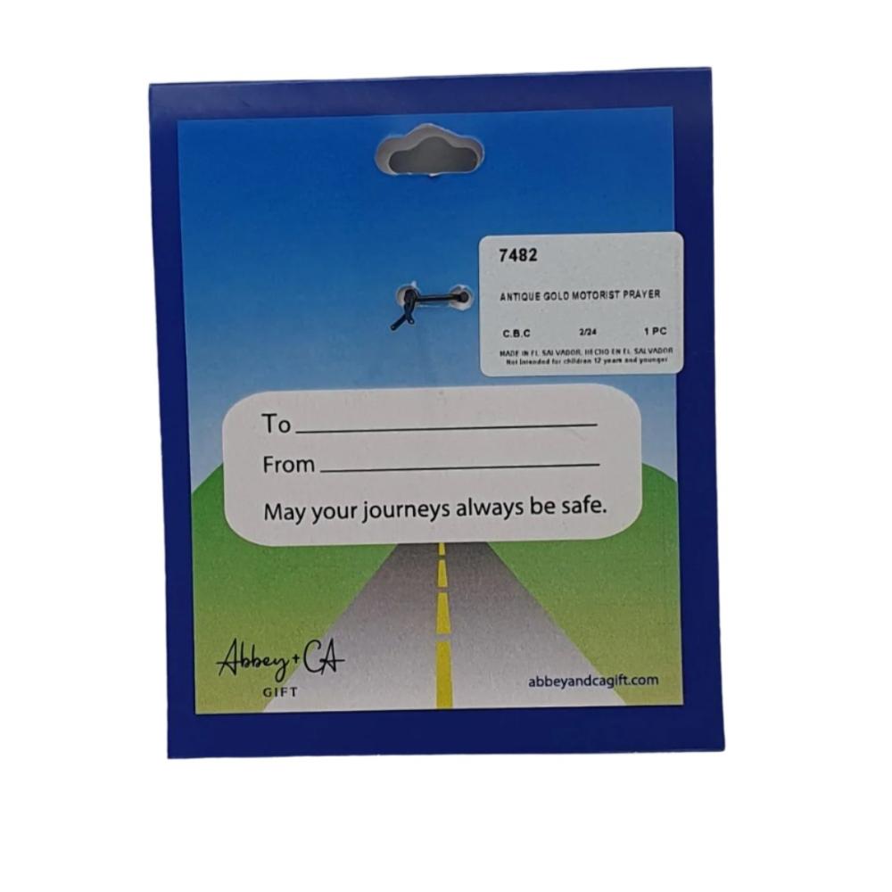 The Motorist's Prayer Crucifix Keyring - Protective Travel Blessing