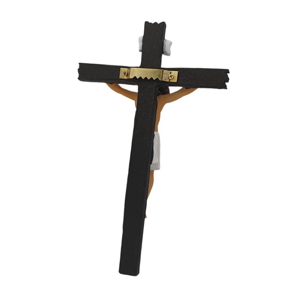 8" Florentine Hanging Crucifix with Hand-Painted Corpus