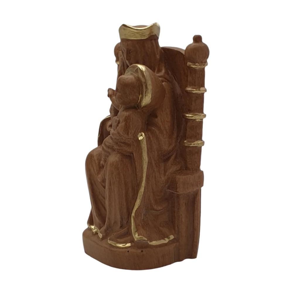 Our Lady of Walsingham Wooden/Gold Highlight 9.5cm Statue