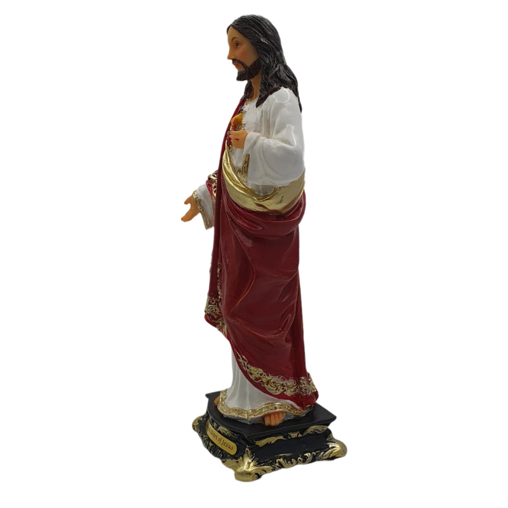 8" Florentine Sacred Heart of Jesus Statue