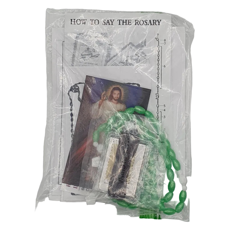 Rosary Card & Scapular Set