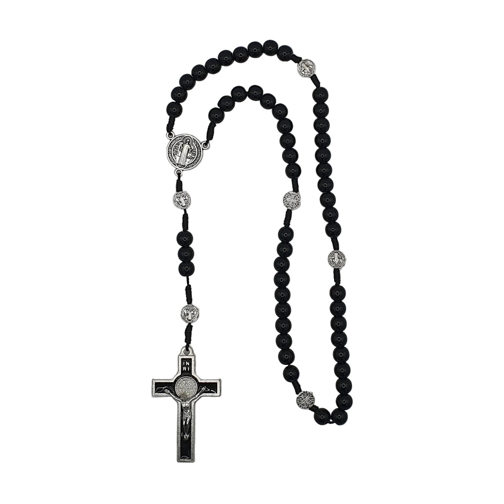Black Cord St. Benedict Rosary