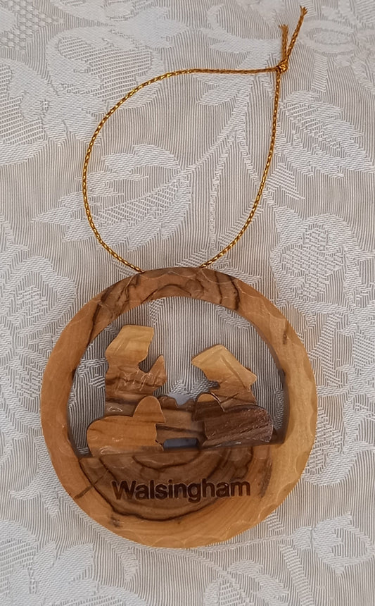 Walsingham Olive Wood hanging decoration