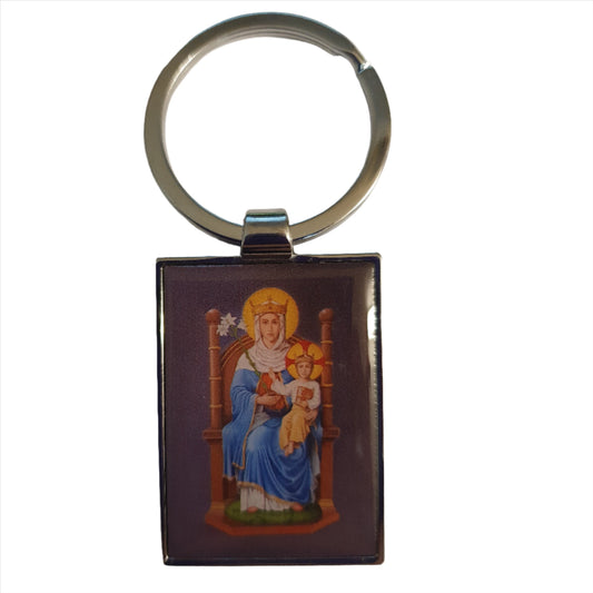 Our Lady Of Walsingham Metal Keyring