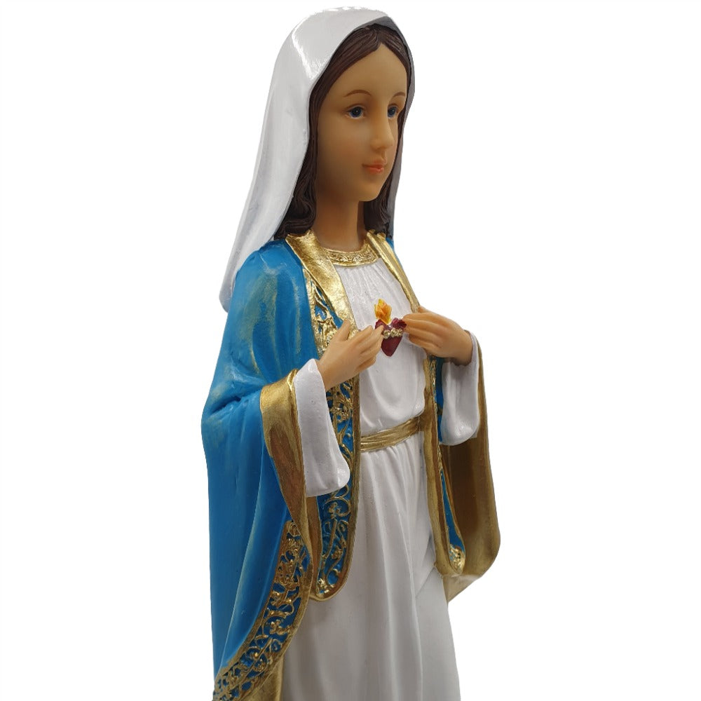 12" Florentine Immaculate Heart Statue - A Symbol of Devotion and Love