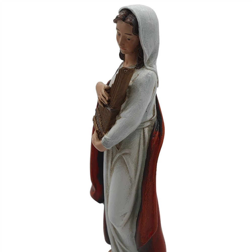 6" St. Cecilia Statue - A Symbol of Devotion and Musical Gift