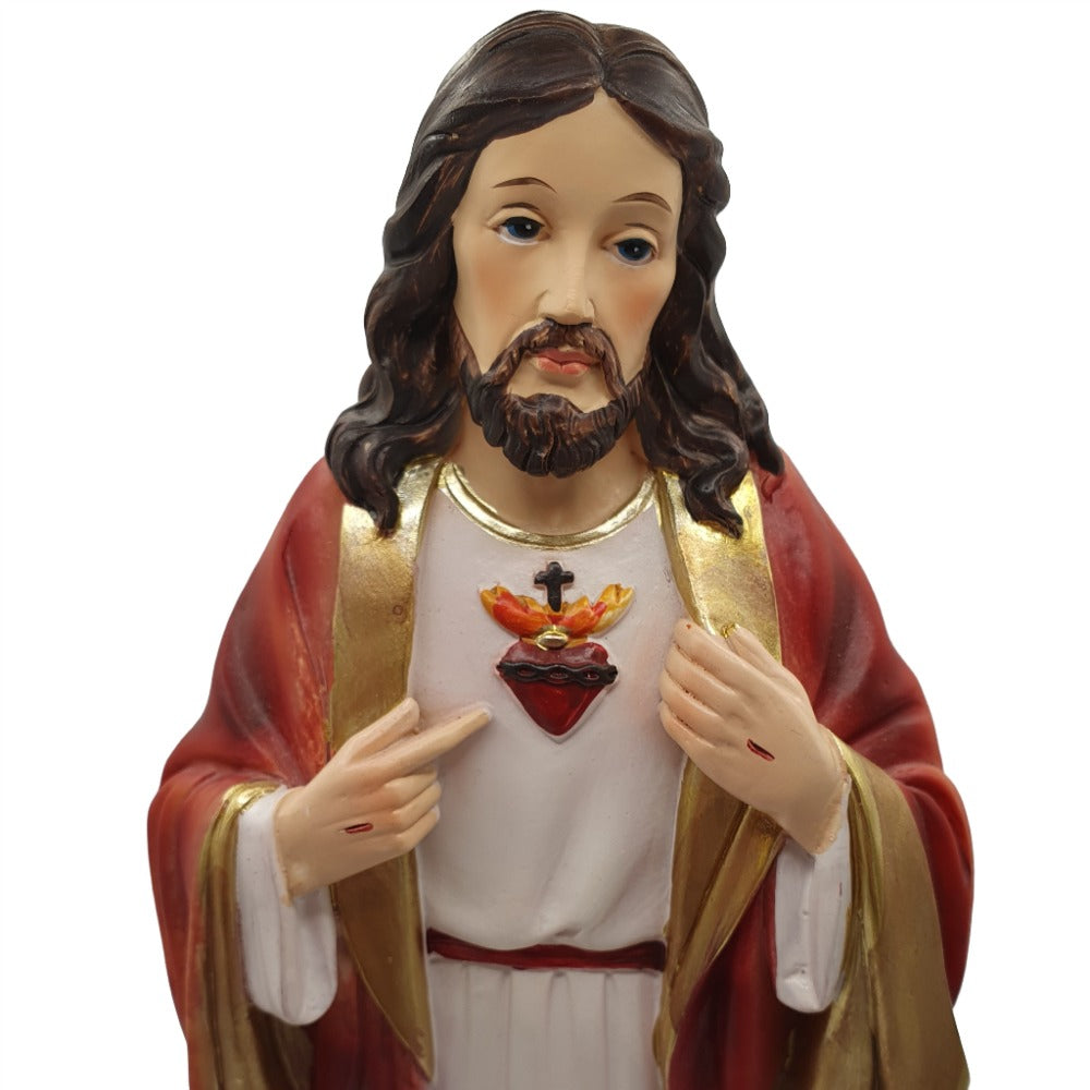 12" Renaissance Sacred Heart Statue - A Beautiful Representation of Devotion and Love