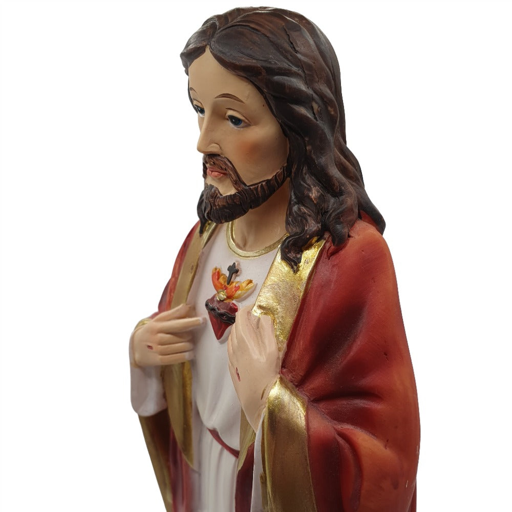 12" Renaissance Sacred Heart Statue - A Beautiful Representation of Devotion and Love