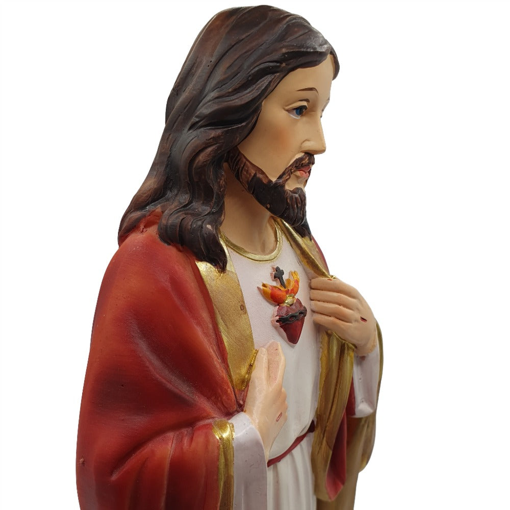 12" Renaissance Sacred Heart Statue - A Beautiful Representation of Devotion and Love