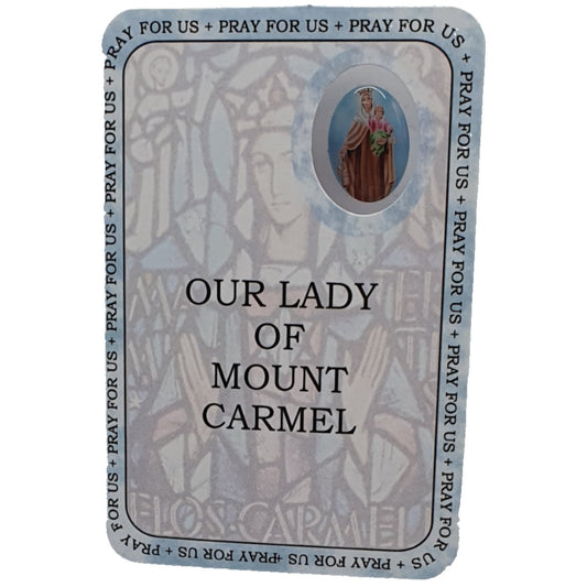 Our Lady of Mount Carmel Prayer Card