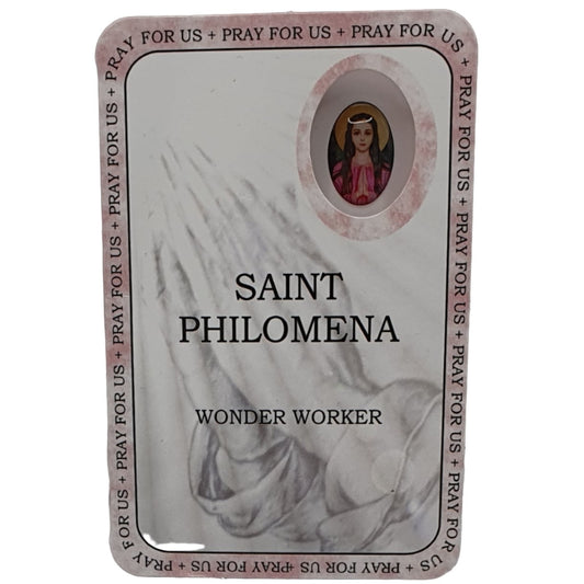 St Philomena Prayer Card - Wonder Worker