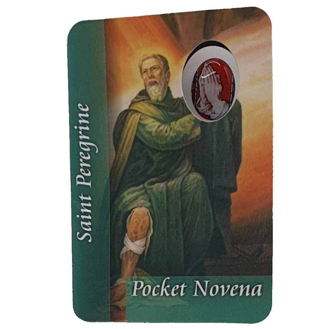 St Peregrine Prayer Card - Patron Saint Of Those Suffering From Cancer