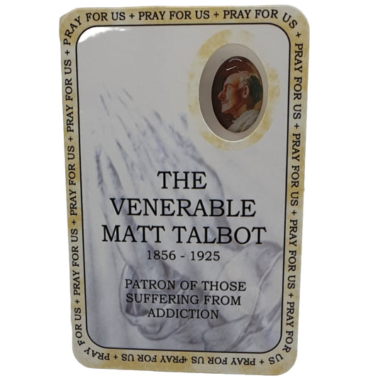 The Venerable Matt Talbot Prayer Card - Patron Of Those Suffering From Addiction