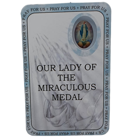 Our Lady of the Miraculous Medal Prayer Card