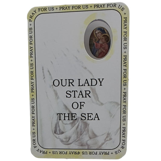 Our Lady Star of the Sea Prayer Card