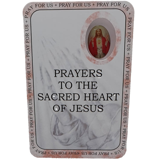 Sacred Heart of Jesus Prayer Card