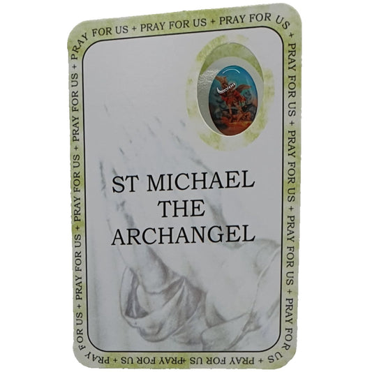 St Michael Prayer Card - Patron Saint of the Warrior