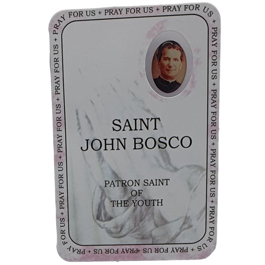 St John Bosco Prayer Card - Patron Saint Of The Youth