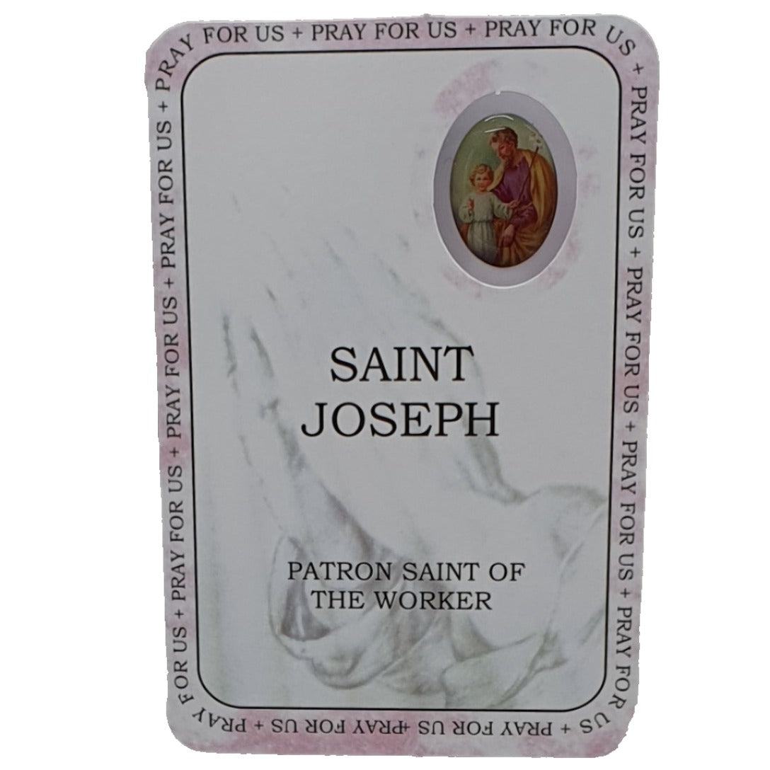 St Joseph Prayer Card - Patron Saint Of The Worker