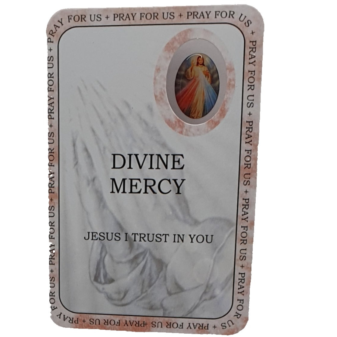 Divine Mercy Prayer Card - Jesus I Trust In You