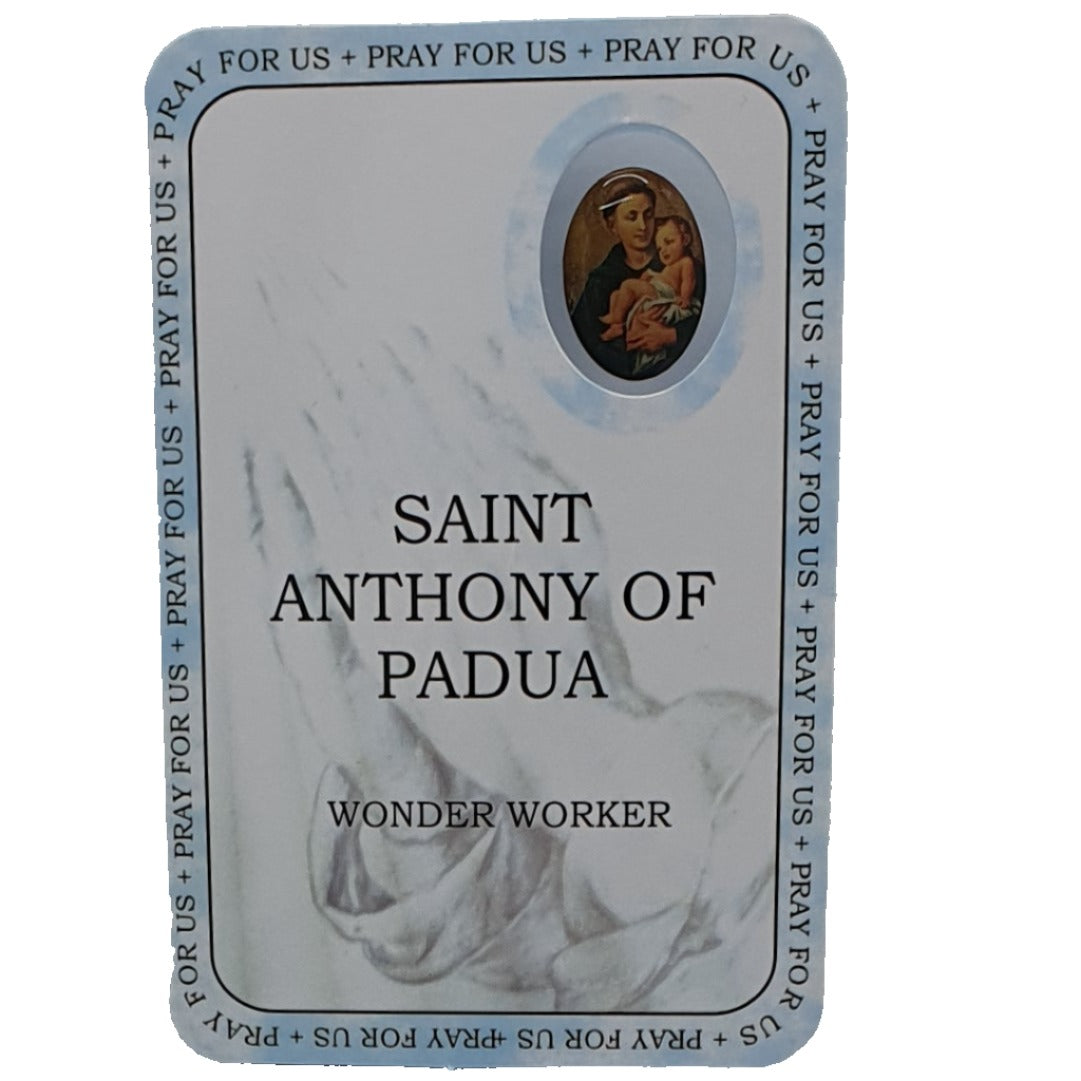 Anthony of Padua Prayer Card - Wonder Worker