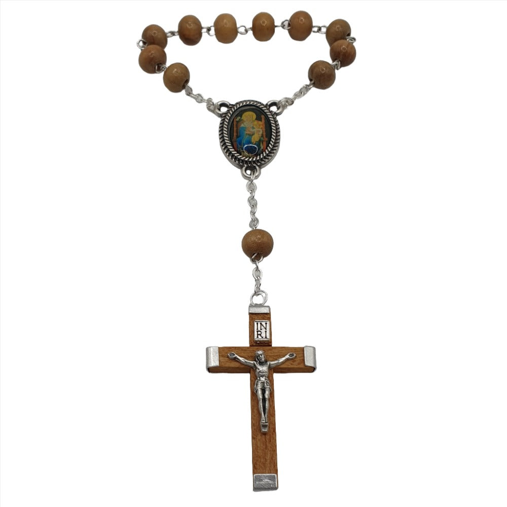 Our Lady of Walsingham Wooden Rosary - Single Decade