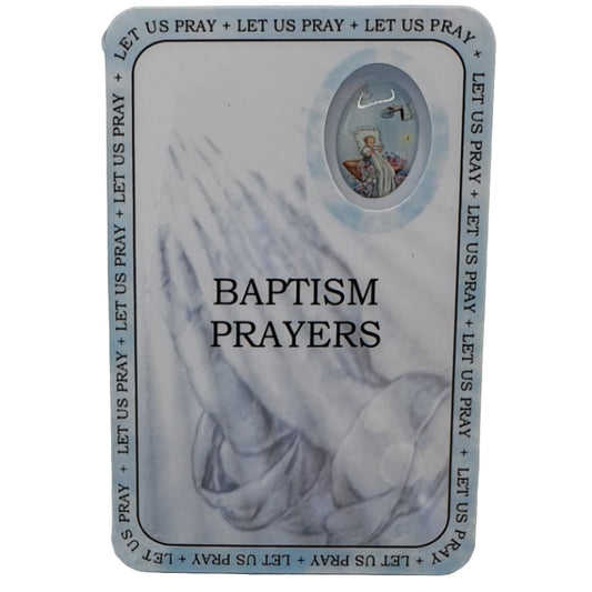 Baptism Prayers Prayer Card