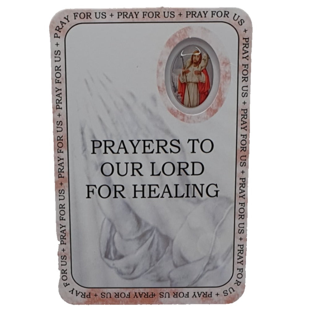 Prayers To Our Lord For Healing Prayer Card