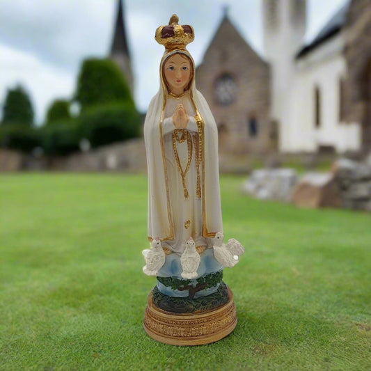 Our Lady of the Holy Rosary of Fátima 5" Renaissance Statue