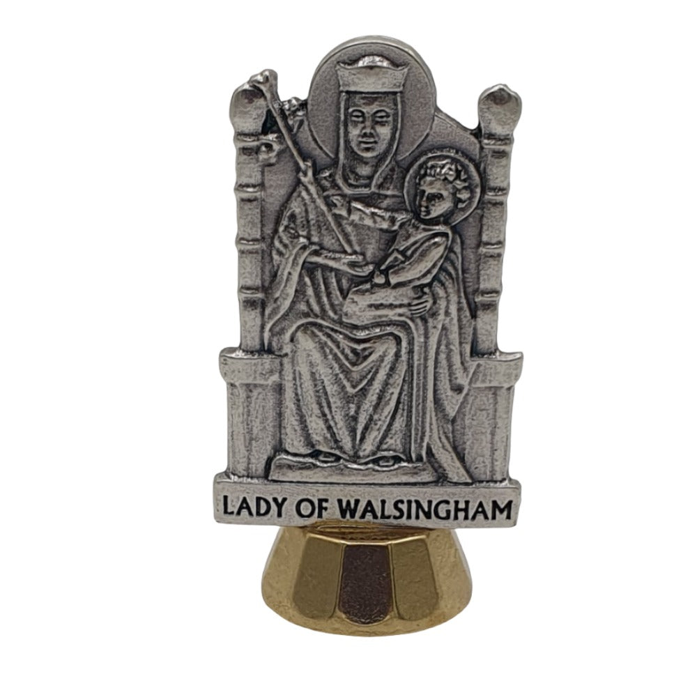 Our Lady of Walsingham Dashboard Statue - 10cm Tall with Adhesive Base