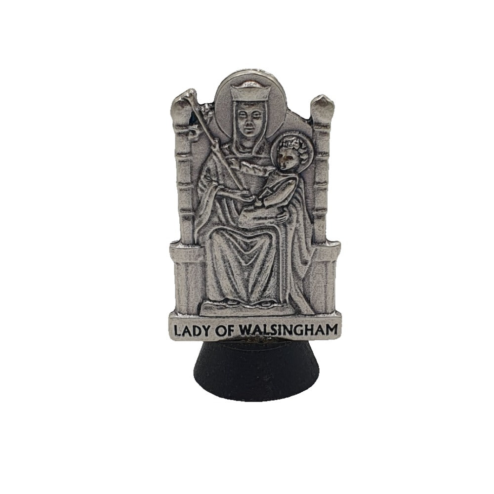 Our Lady of Walsingham Dashboard Statue - 10cm Tall with Adhesive Base