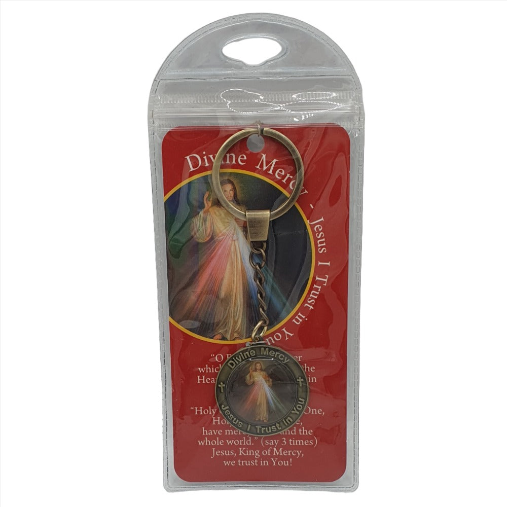 Divine Mercy Duo: Prayer Leaflet & Keyring