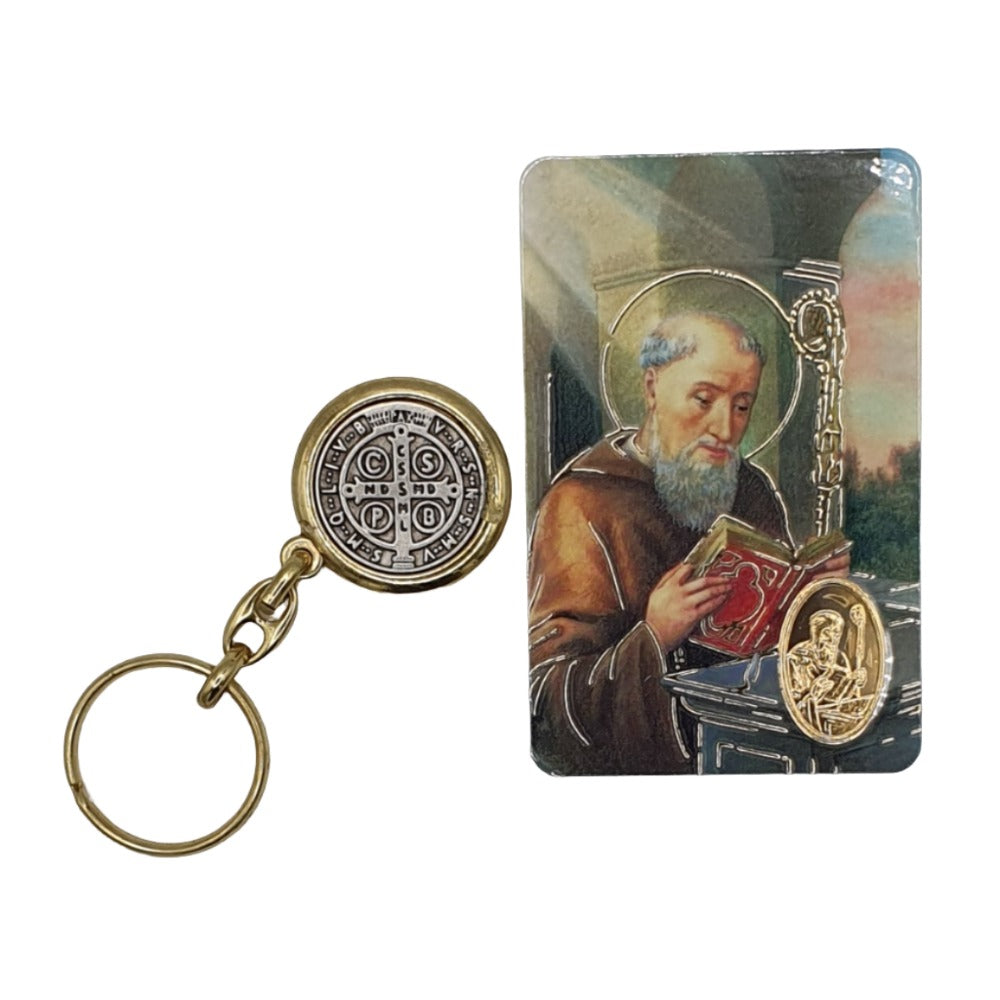 St. Benedict's Protection Key Ring & Prayer Card Set