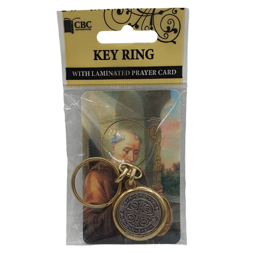 St. Benedict's Protection Key Ring & Prayer Card Set