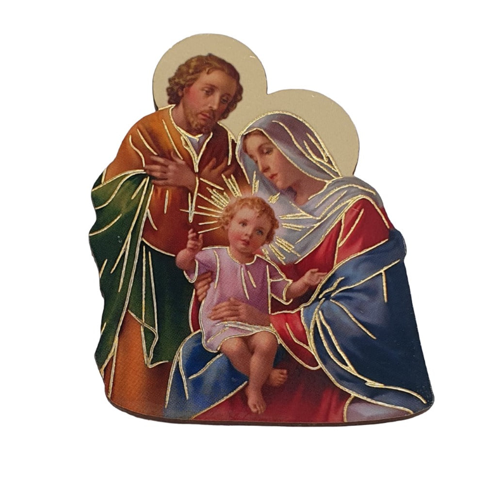 The Holy Family Wood Magnet - A Symbol of Faith and Love