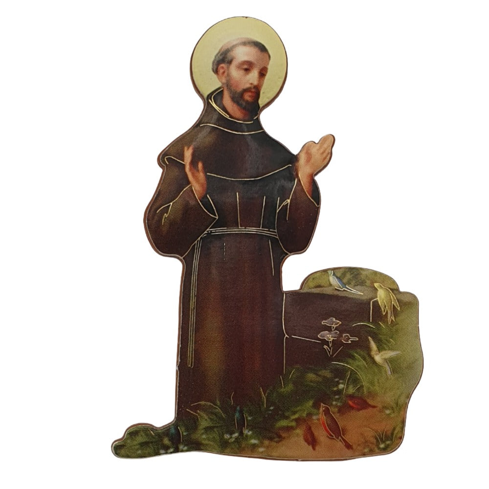 St. Francis of Assisi Wooden Magnet