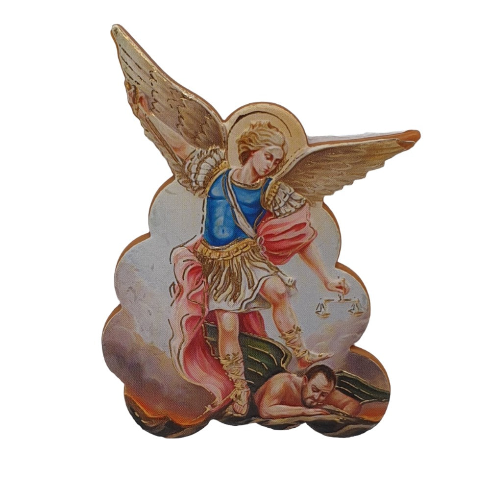 St. Michael Wooden Magnet