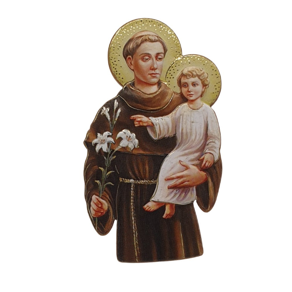 Saint Anthony the Great Wooden Magnet