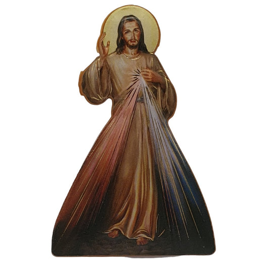 Divine Mercy Wooden Magnet - A Symbol of God's Unconditional Love