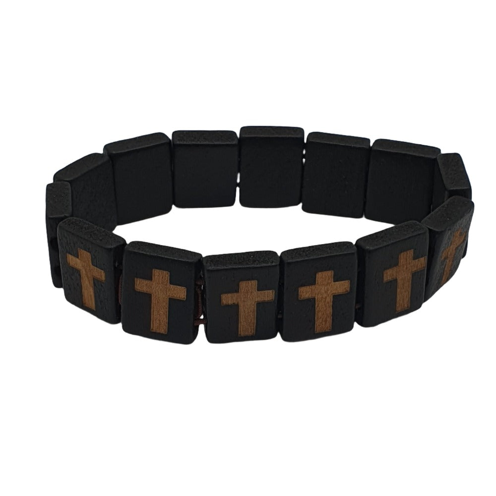 Holy Wrist Reminder - Catholic Crosswood Wrap