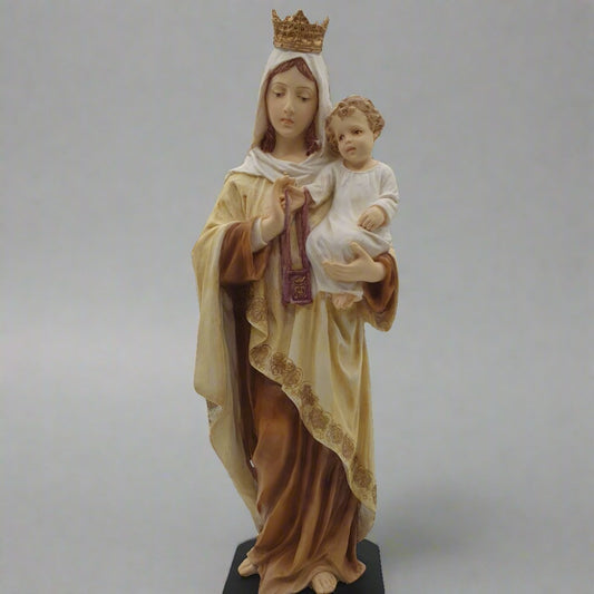 10.5" Veronese Resin Our Lady of Mount Carmel Statue