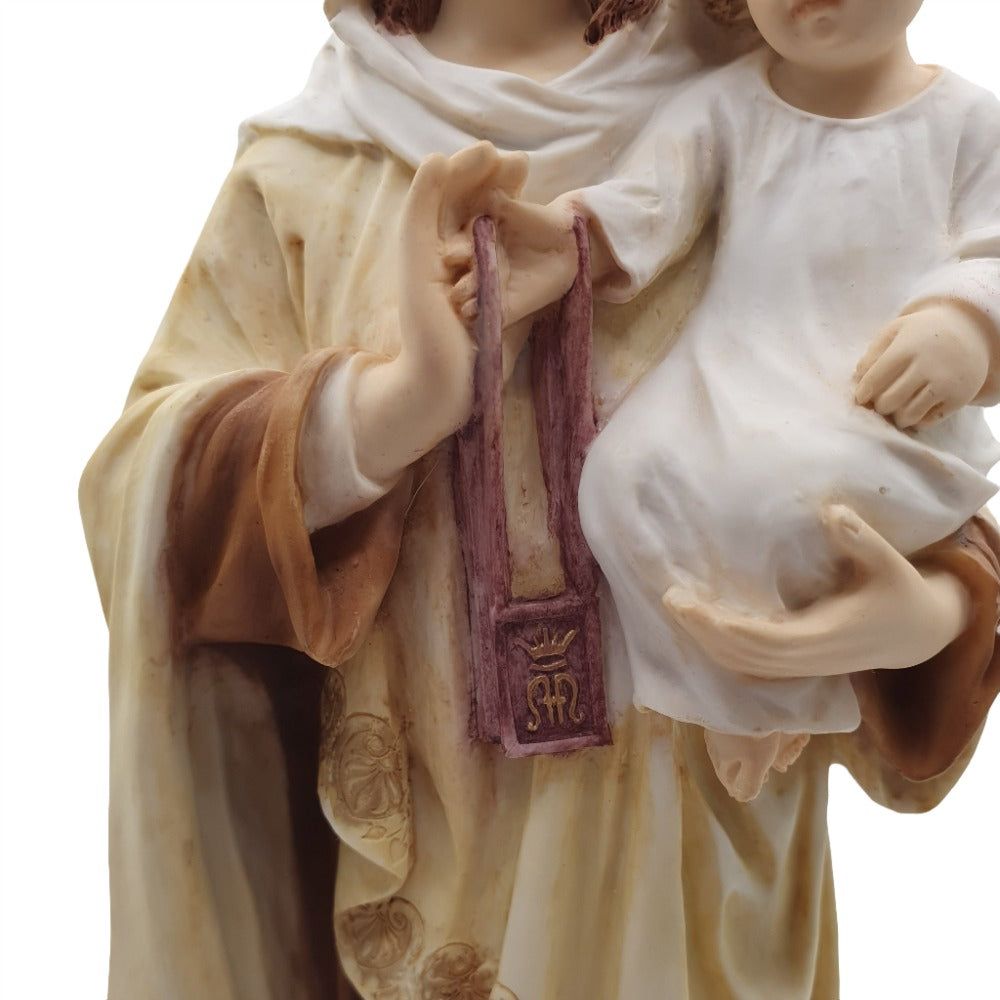 10.5" Veronese Resin Our Lady of Mount Carmel Statue