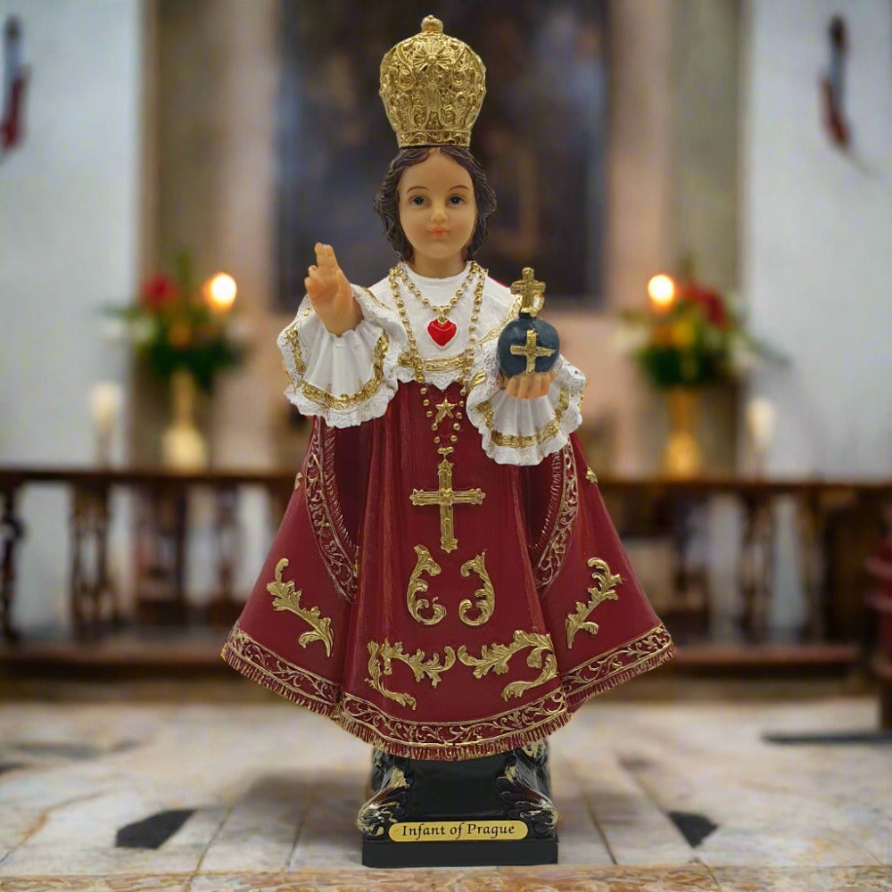 8" Florentine Infant of Prague Statue