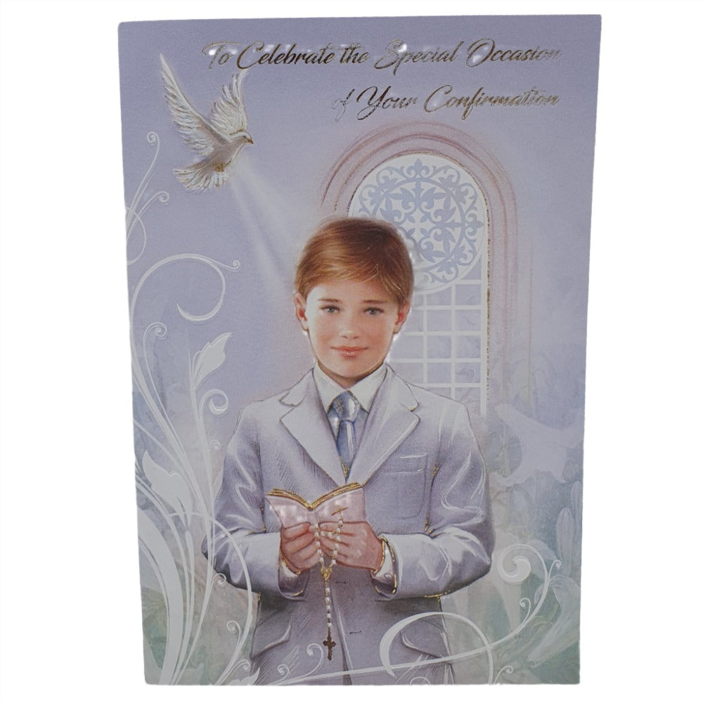 To Celebrate the Special Occasion of Your Confirmation - Boy Greeting Card