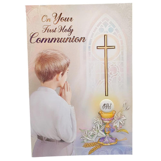On Your First Holy Communion Card