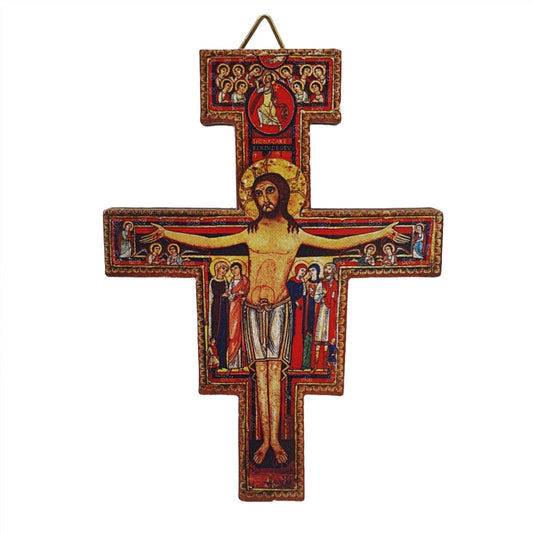 9cm San Damiano Icons Crucifix - Wall Hanging