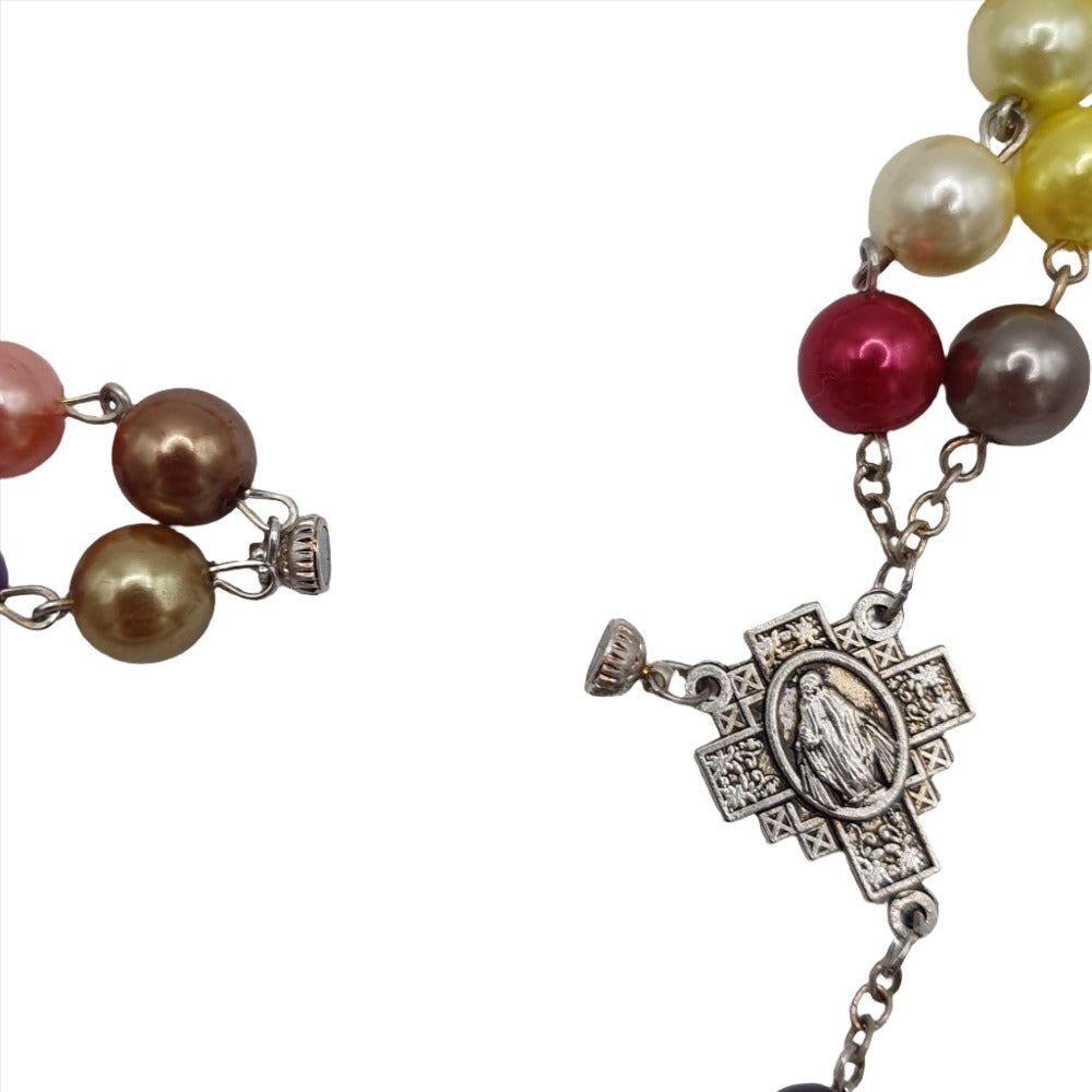 Multicoloured Magnetic Rosary Necklace