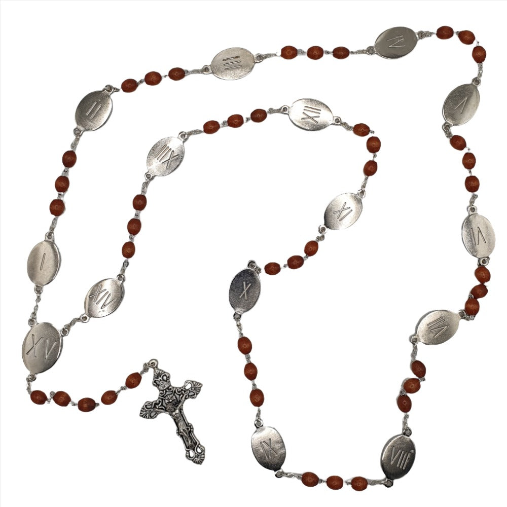 Stations of the Cross Rosary with Detailed Medals