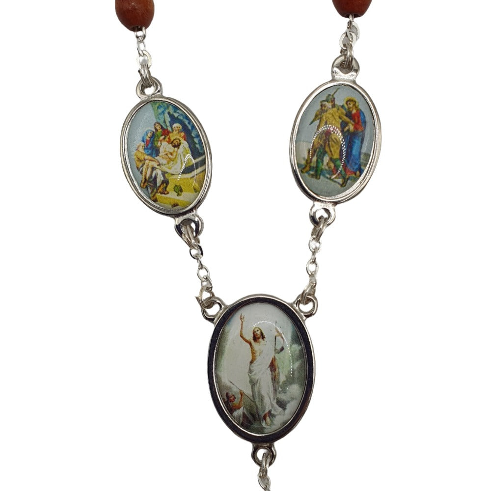 Stations of the Cross Rosary with Detailed Medals